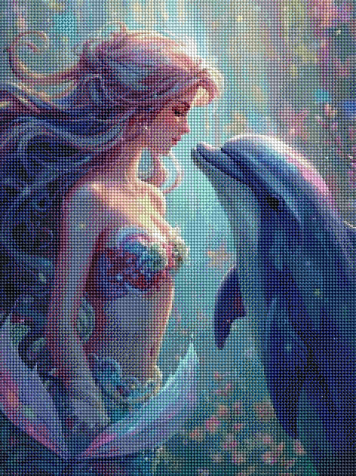 Eins mit dem Ozean – Diamond Painting 60 × 80 cm Render
