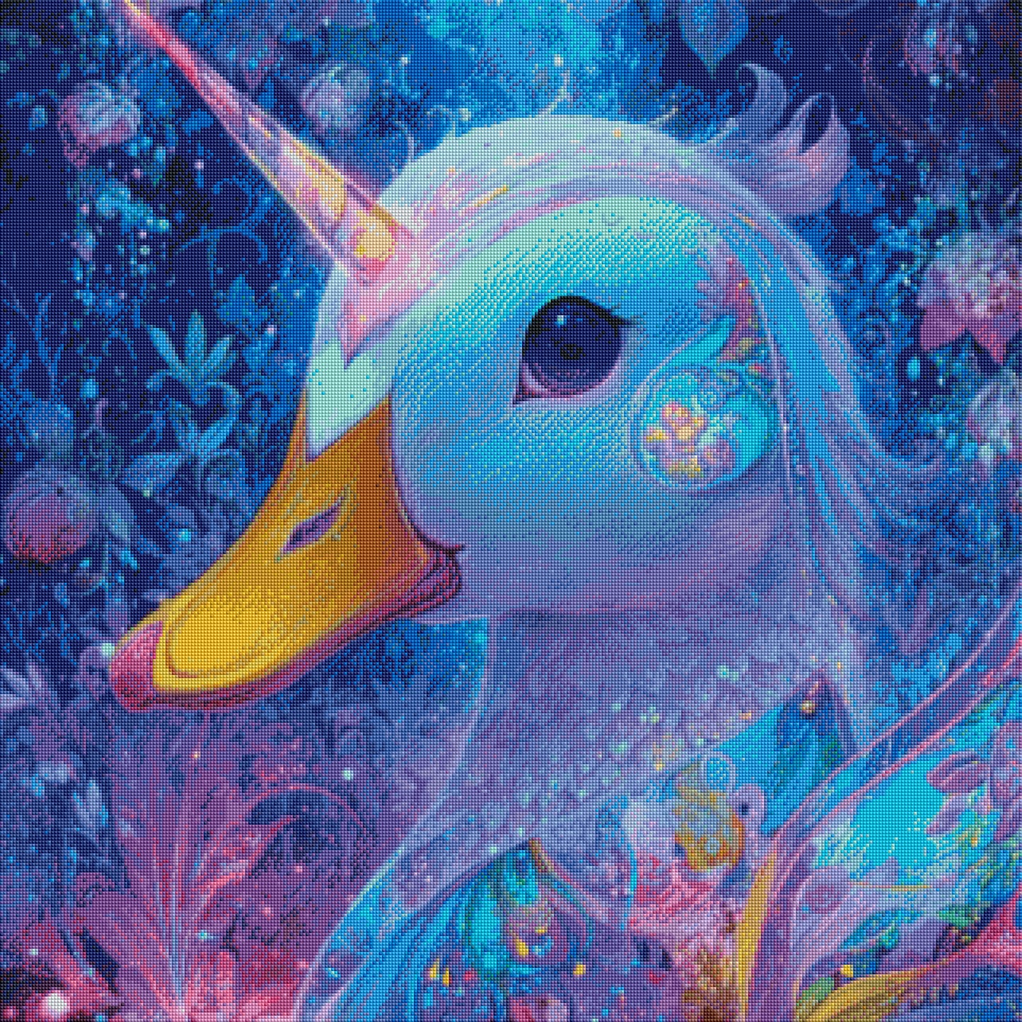 Das Einhorn-Entlein - Diamond Painting Kit - Artwork by shiny_unicorn.ai