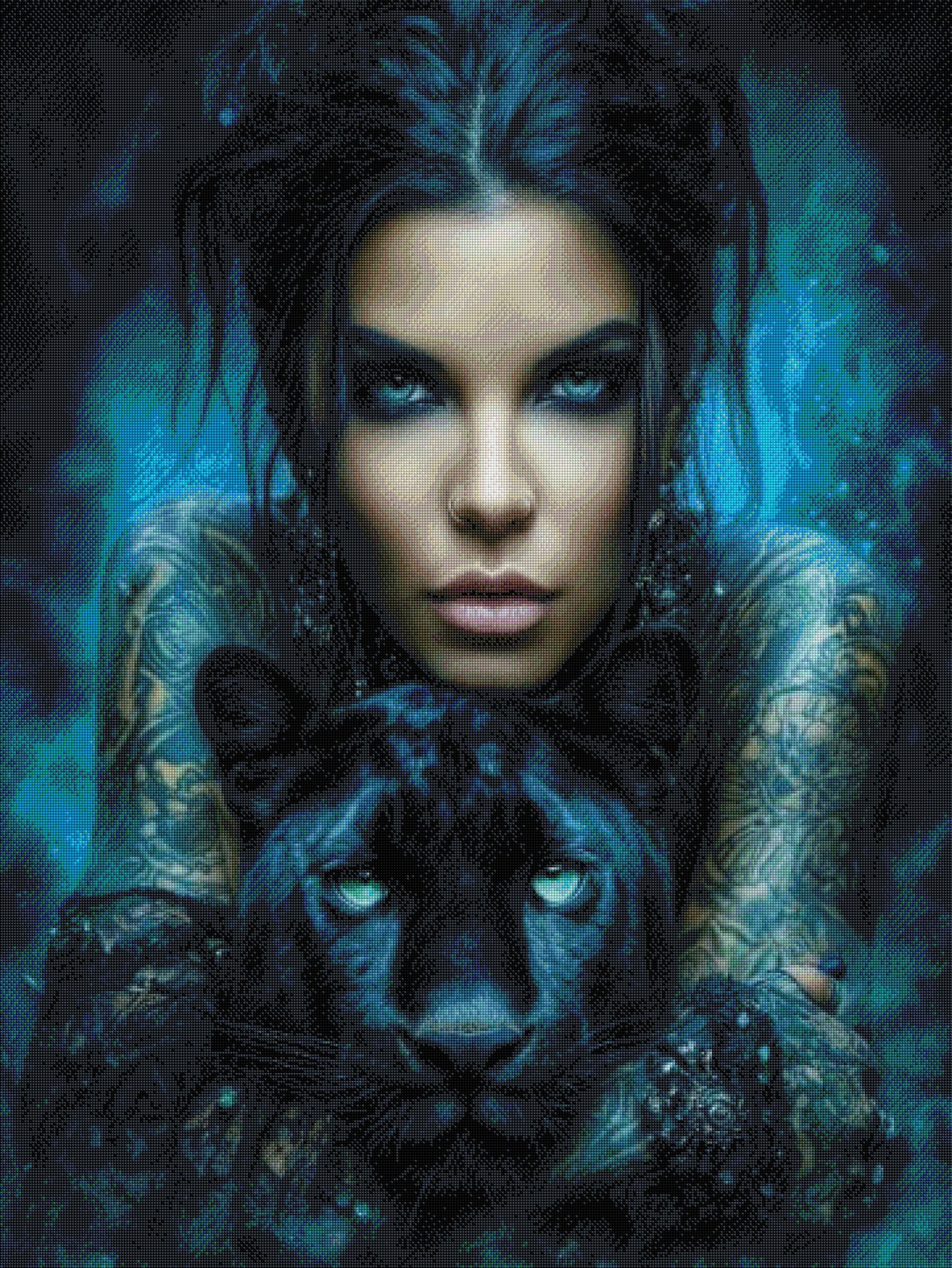 Seelen der Nacht - Diamond Painting Kit - Artwork by Ray Spark