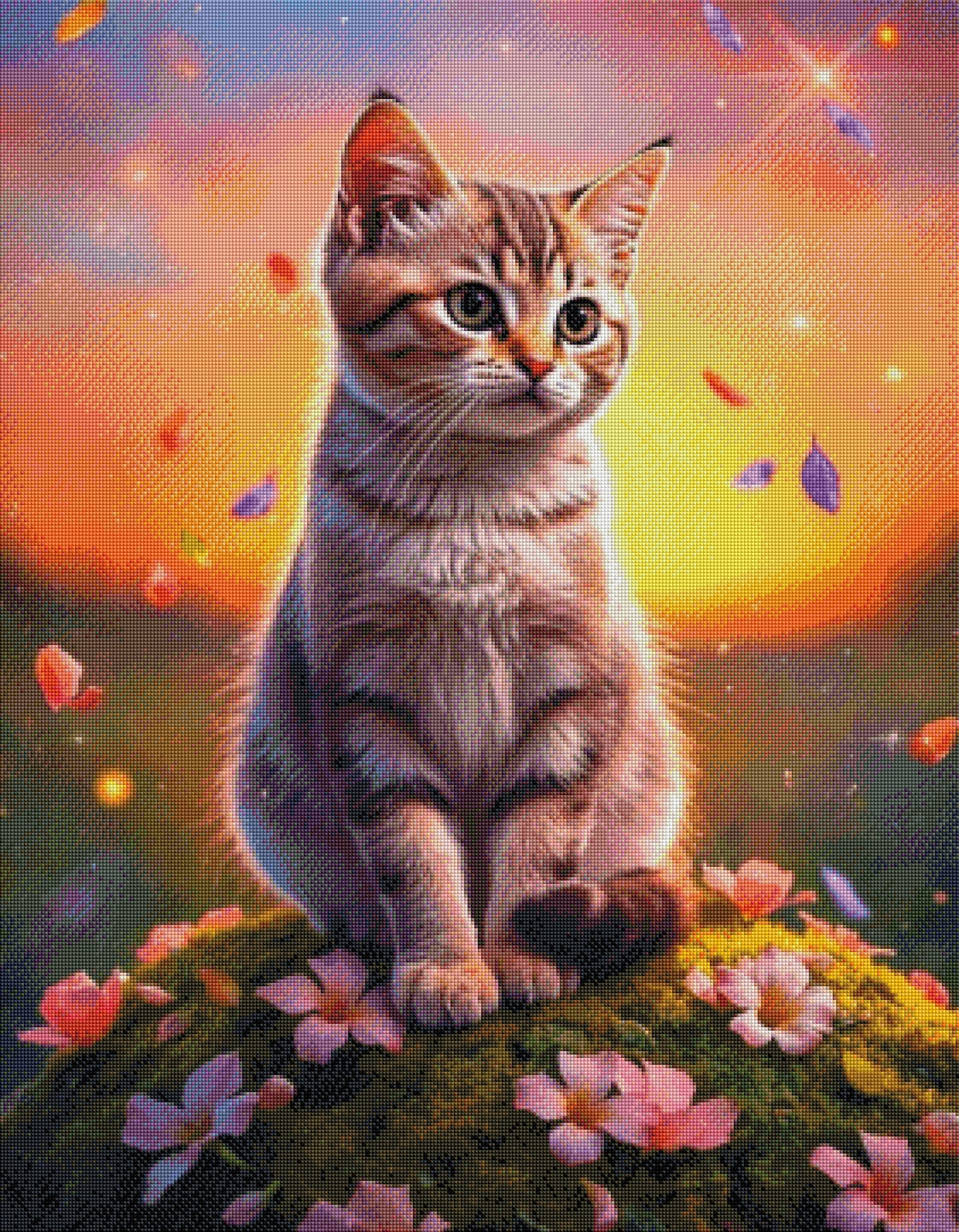 Auf Samtpfoten - Diamond Painting Kit | 70*90 cm | 110 DMC-Farben | Artwork by Tina Diamonds