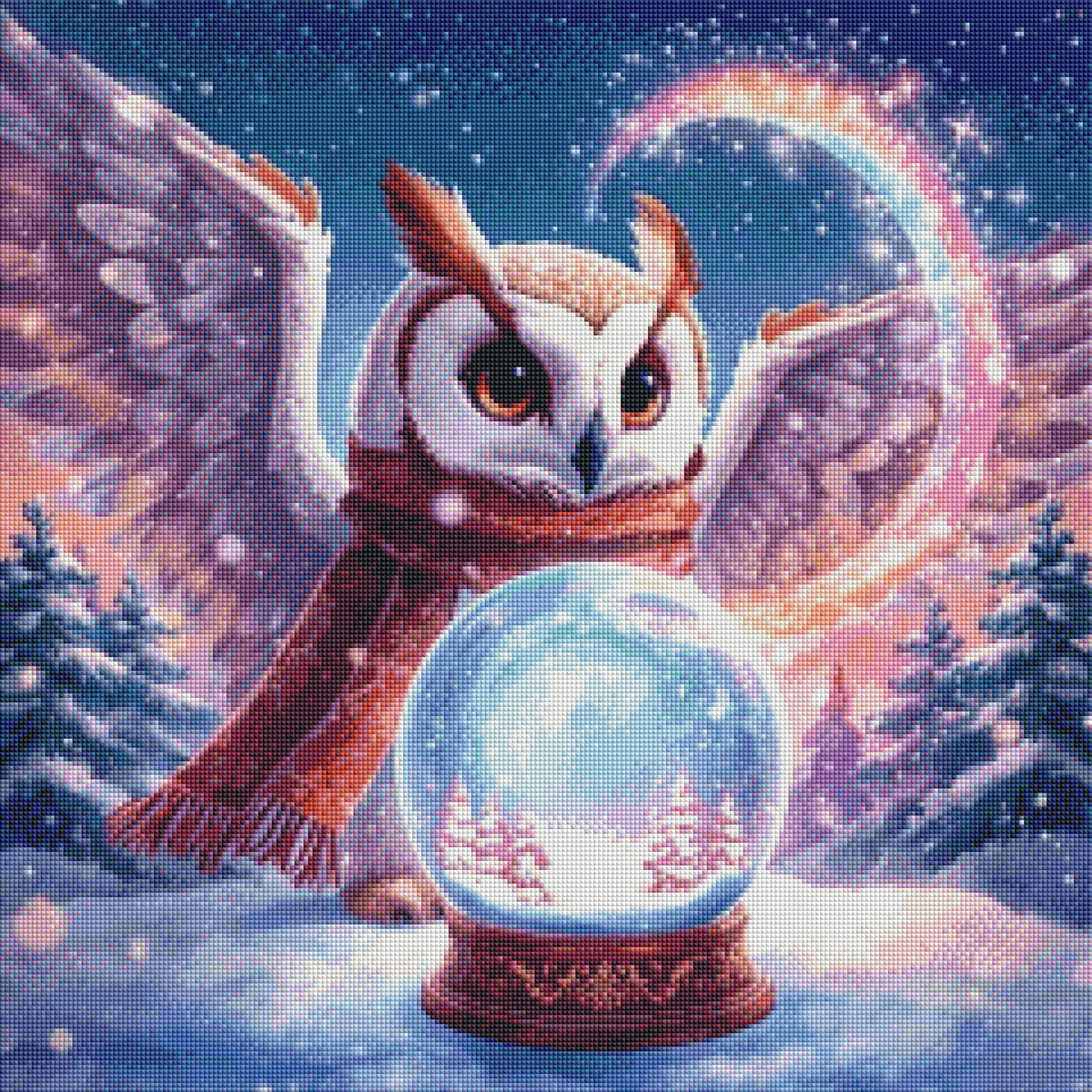 Wintermagie – Diamond Painting 60 × 60 cm