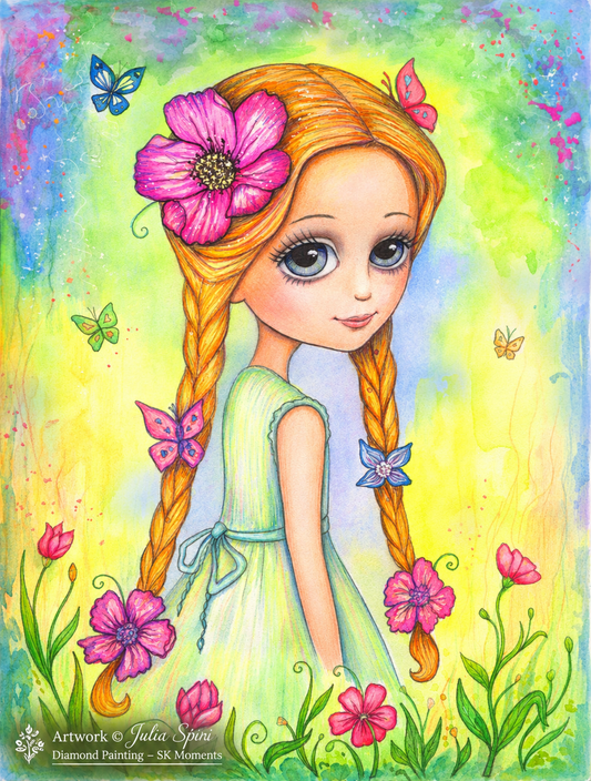 Abigail. – Sommermädchen – Julia Spiri | Diamond Painting 60 × 80 cm
