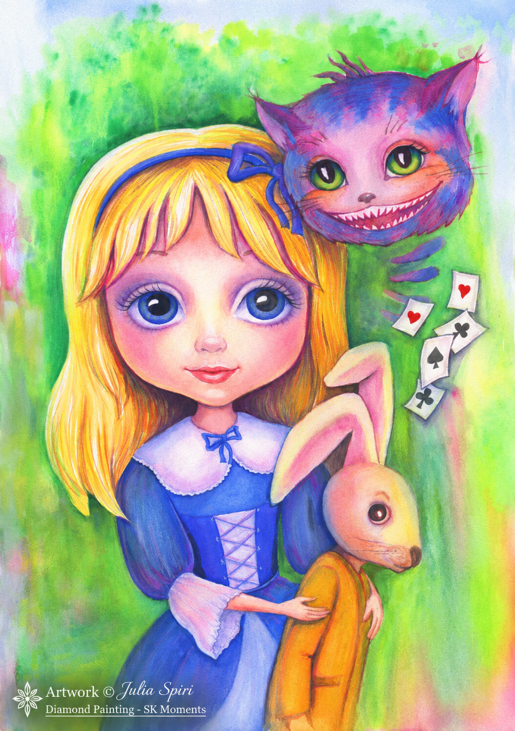Alice im Wunderland – Julia Spiri | Diamond Painting 60 × 85 cm