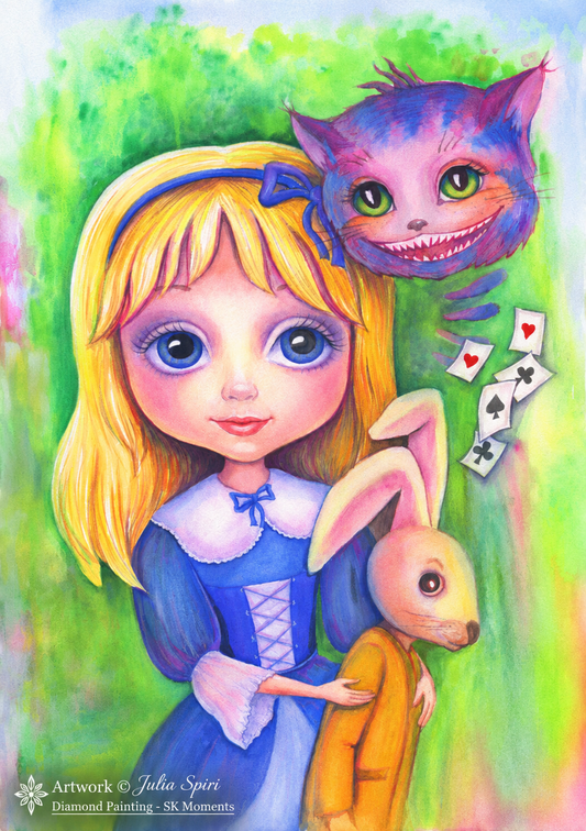 Alice im Wunderland – Julia Spiri | Diamond Painting 60 × 85 cm