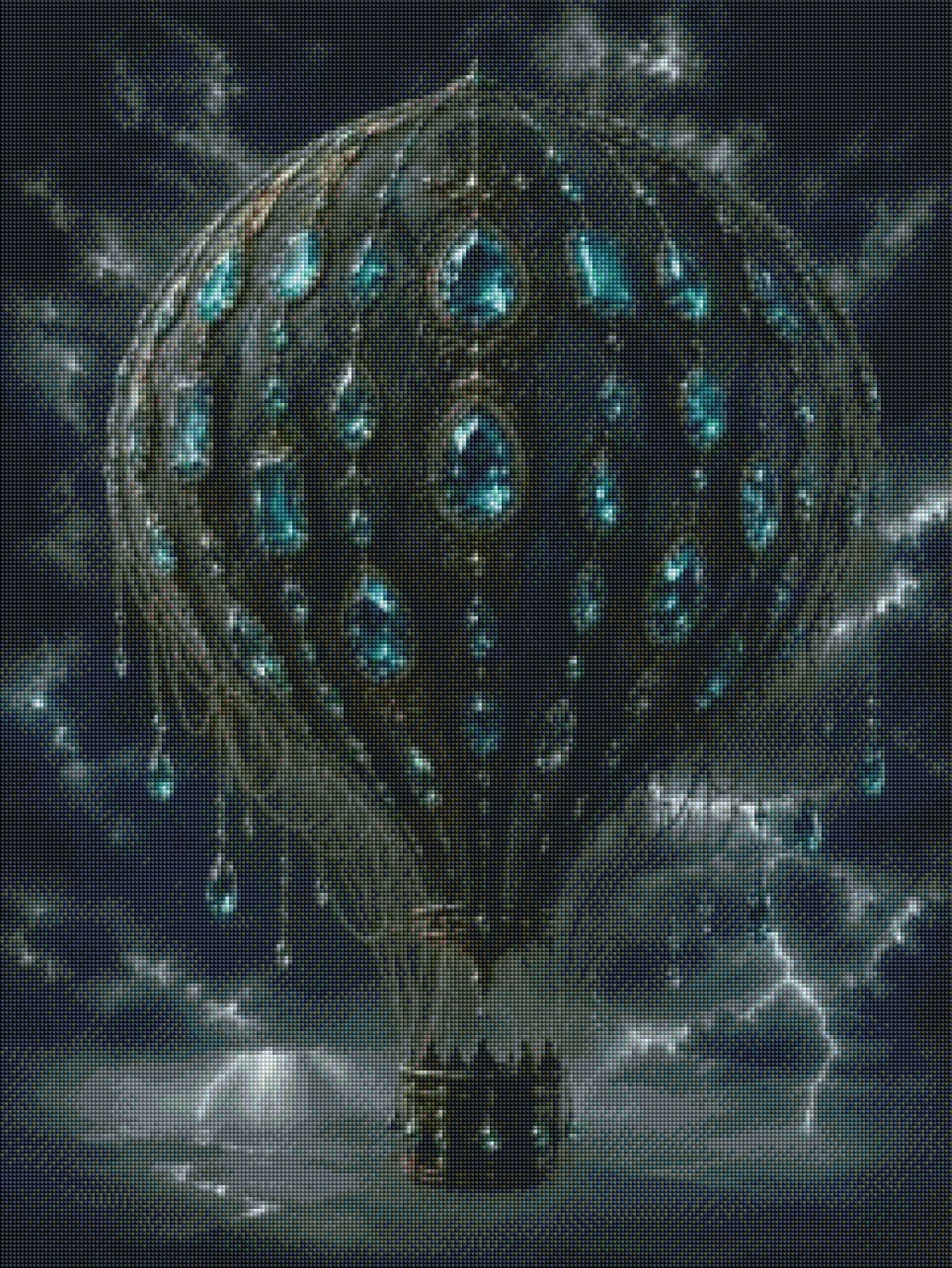 Jewels of the Sky - Diamond Painting Kit | 60*90 cm | 95 DMC Colors | Artwork by Glitzerpause.Ai