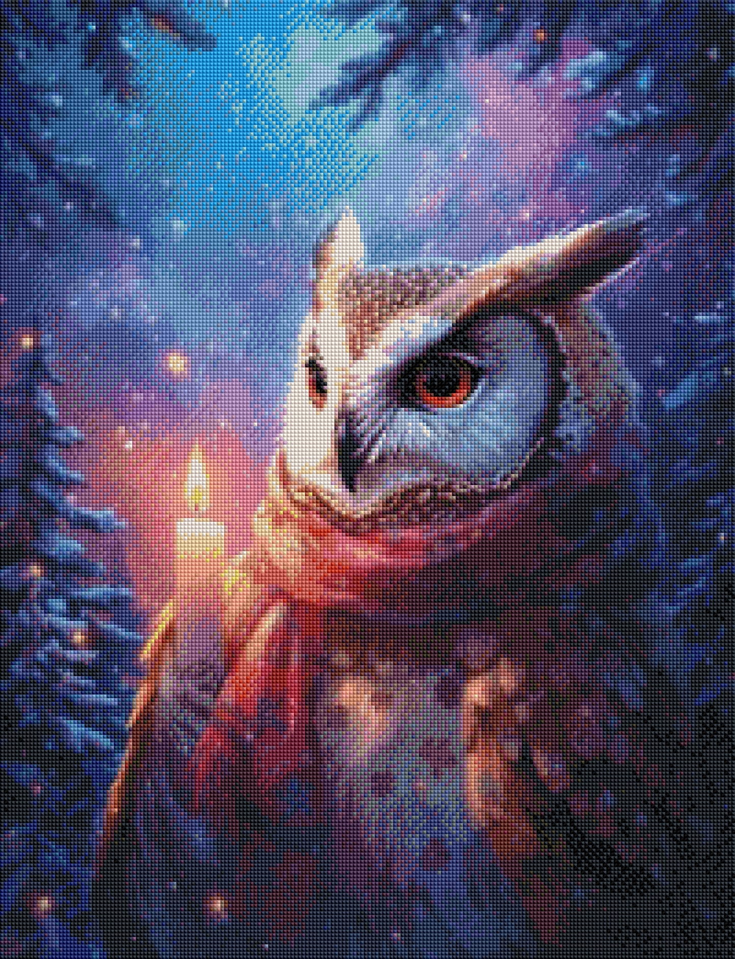 Nachtwache im Winterglanz - Diamond Painting Kit - Artwork by Tina Diamonds
