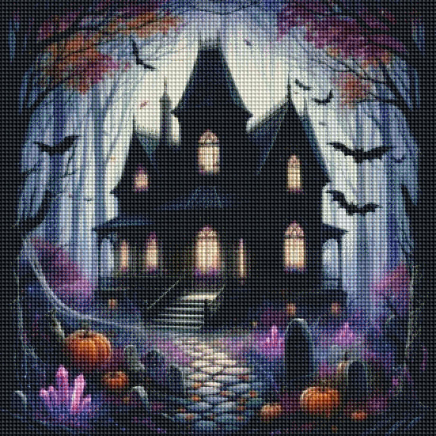 Villa der Schatten -  Diamond Painting Kit - Artwork by saroux_draw