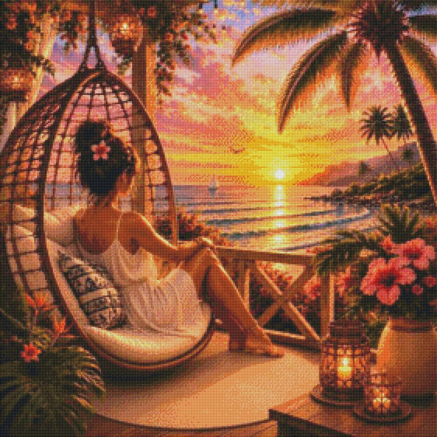 Jewels of the Sky - Diamond Painting Kit | 60*90 cm | 95 DMC Colors | Artwork by Glitzerpause.Ai
