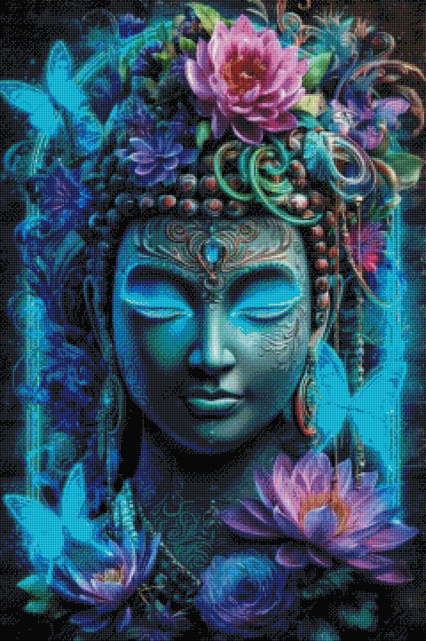 Lotusseele - Diamond Painting Kit | 60*90 cm | 180 DMC-Farben | Artwork by Anny_Ai