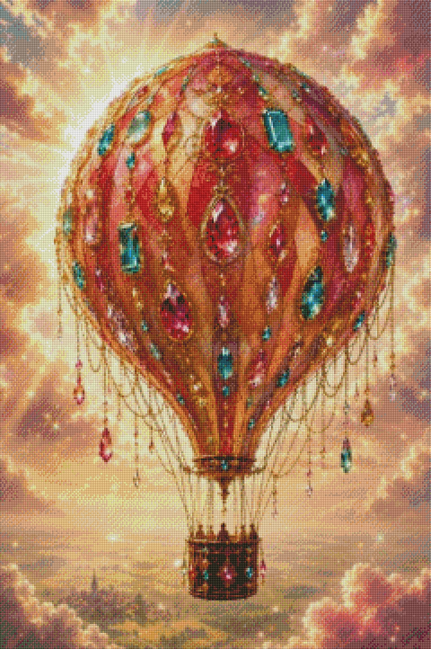 Juwelen der Lüfte  - Diamond Painting Kit | 60*90 cm | 95 DMC-Farben | Artwork by Glitzerpause.Ai