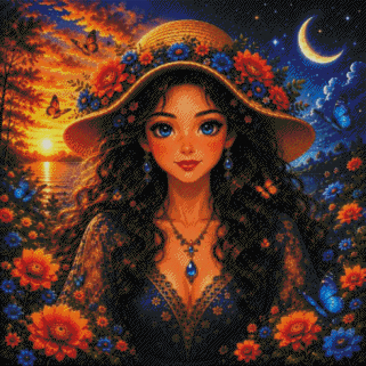 The Guardian of Colors - Diamond Painting Kit - AI Artwork by SK Moments 50x70cm (Square Drills)