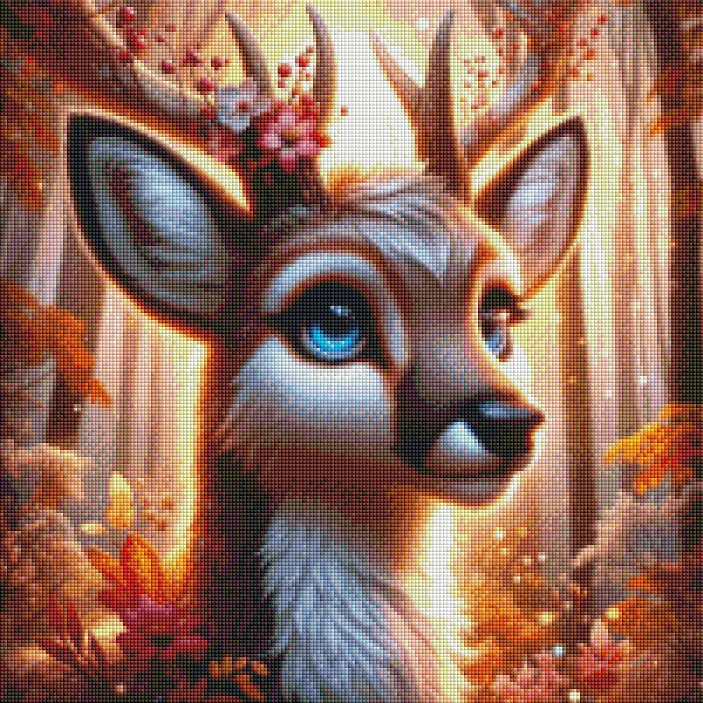 Autumn Roses - Diamond Painting Kit | 50*65 cm | 130 DMC Colors | Artwork by Anny_Ai