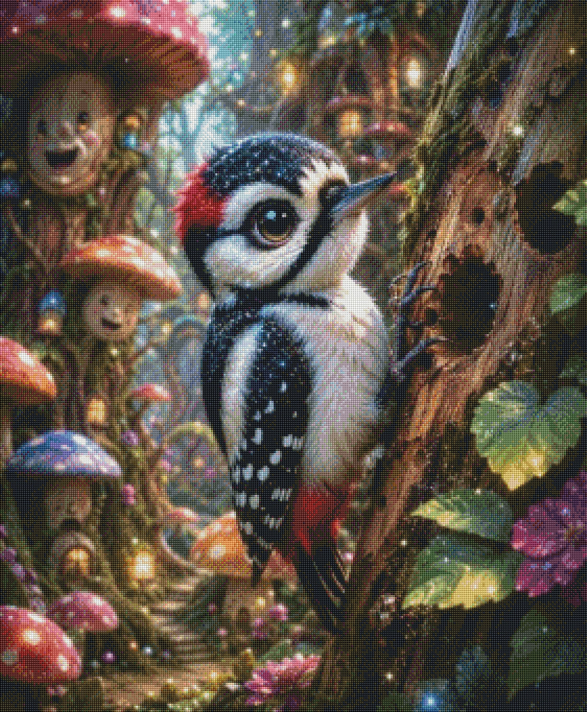 Der magische Zauberspecht – Diamond Painting 70 × 85 cm