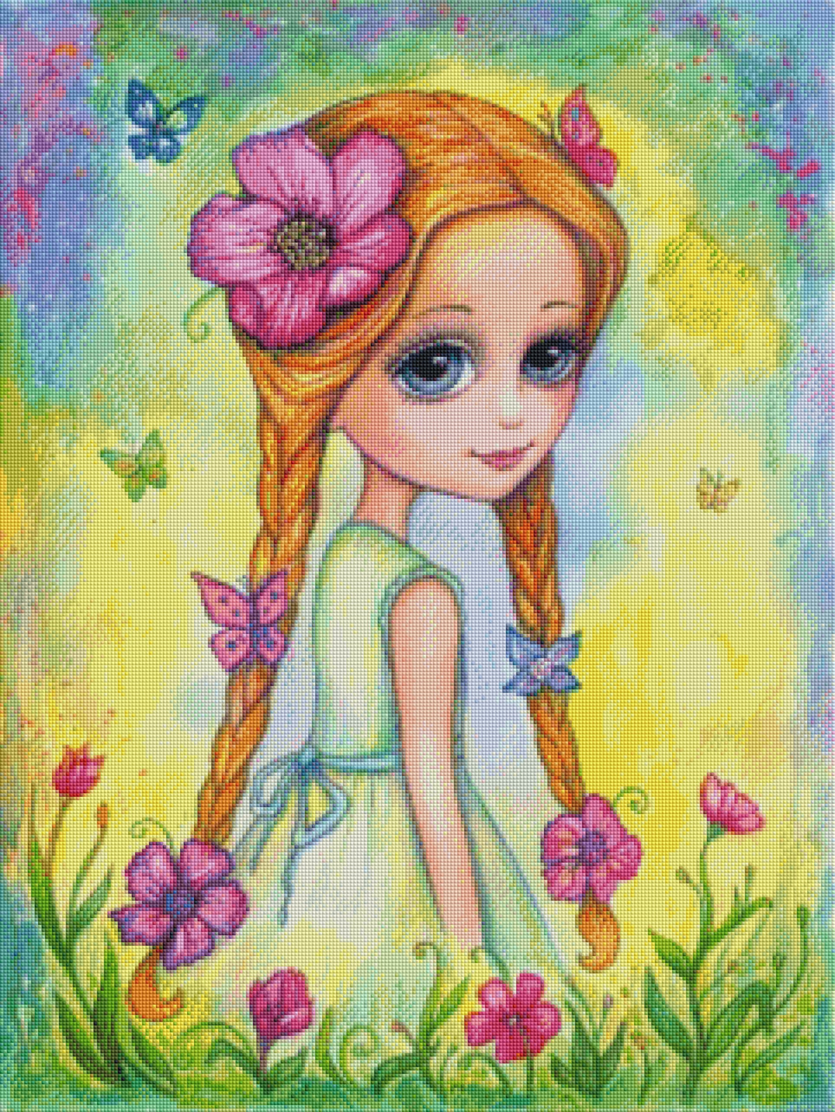 Abigail. – Sommermädchen – Julia Spiri | Diamond Painting 60 × 80 cm