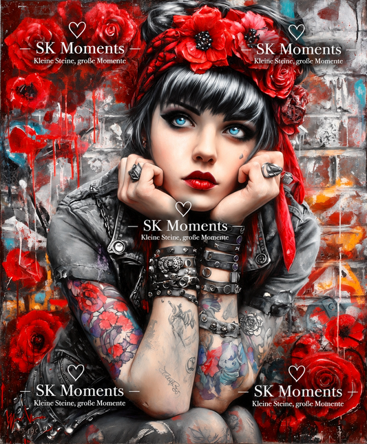 Blütenpoesie – Diamond Painting mit SK Moments Wasserzeichen