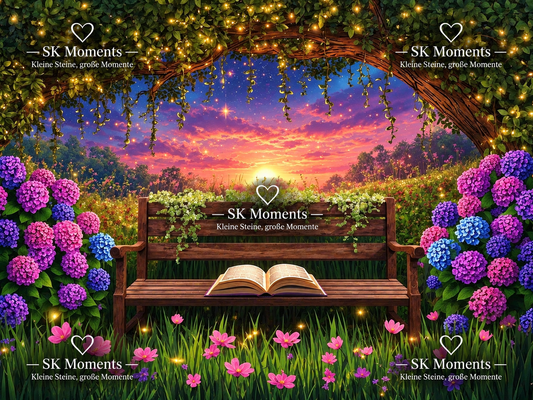 Blütentraum im Abendlicht – Diamond Painting – SK Moments