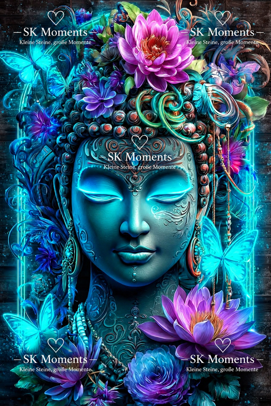 Lotusseele – Diamond Painting mit SK Moments Wasserzeichen
