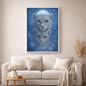 Liora und Naru - Die Wächter des Lichts Winterbild - Diamond Painting Kit - AI Artwork by SK Moments 50x70cm (eckige Steine)