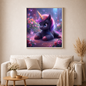 Einhorn Sora - Diamond Painting Kit - KI Artwork by Tina Diamonds 60x60 cm (eckige Steine)