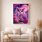 Rosaluna die Sternenwächterin - Diamond Painting Kit - AI Artwork by SK Moments 50x70cm (eckige Steine)