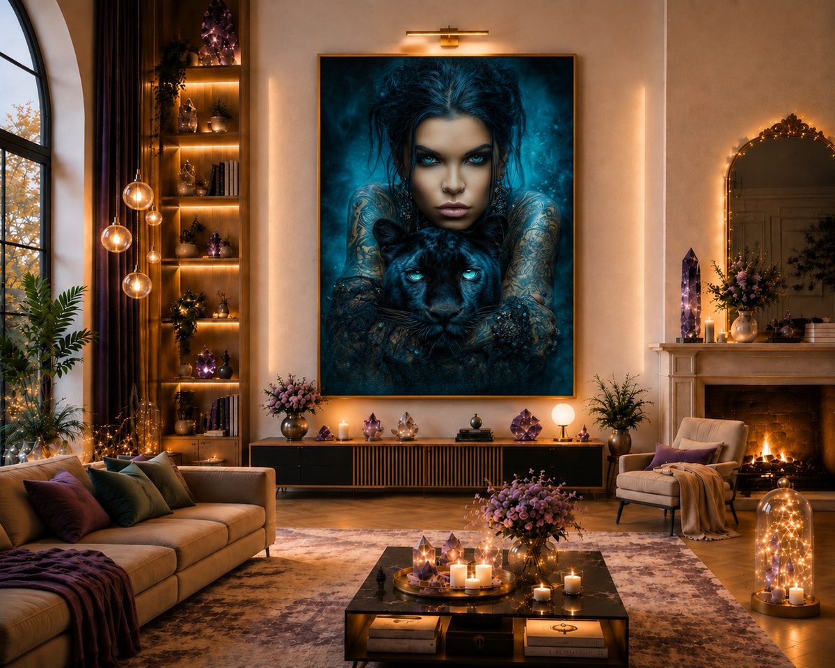 Souls of the Night - Diamond Painting Kit | 90*120 cm | 120 DMC Colors | Artwork by Ray Spark