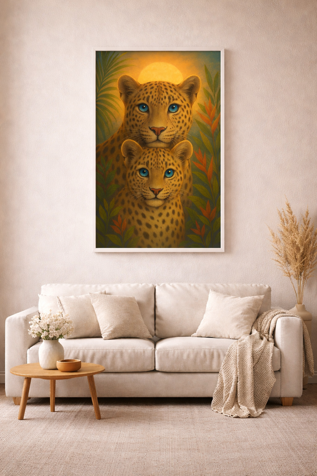 Liora und Naru - Die Wächter des Lichts Sommerbild - Diamond Painting Kit - AI Artwork by SK Moments 50x70cm (eckige Steine)