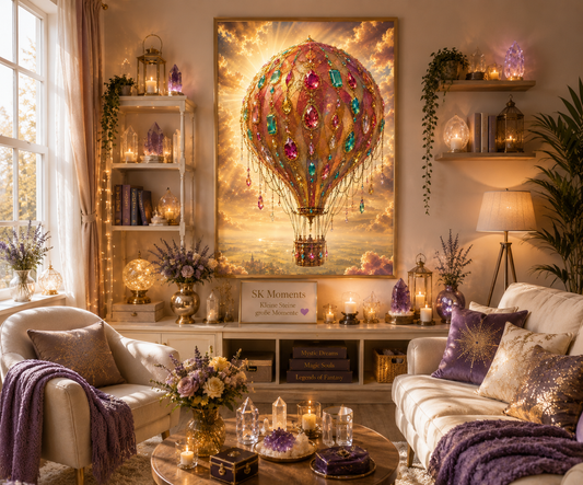 Juwelen der Lüfte  - Diamond Painting Kit | 60*90 cm | 95 DMC-Farben | Artwork by Glitzerpause.Ai