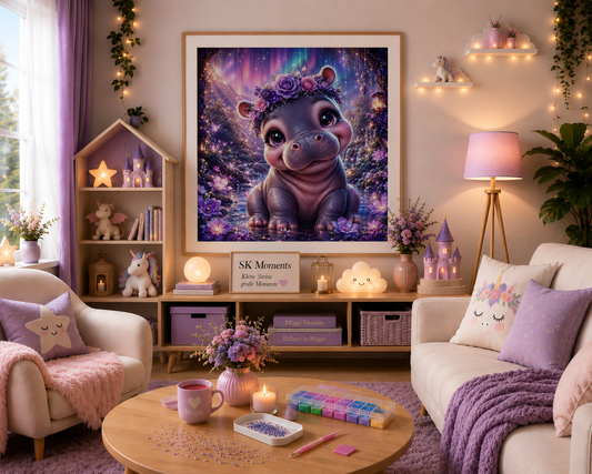 Lila's Dream - Diamond Painting Kit | 70*70 cm | 176 DMC Colors | Artwork by Glitzerkrümel