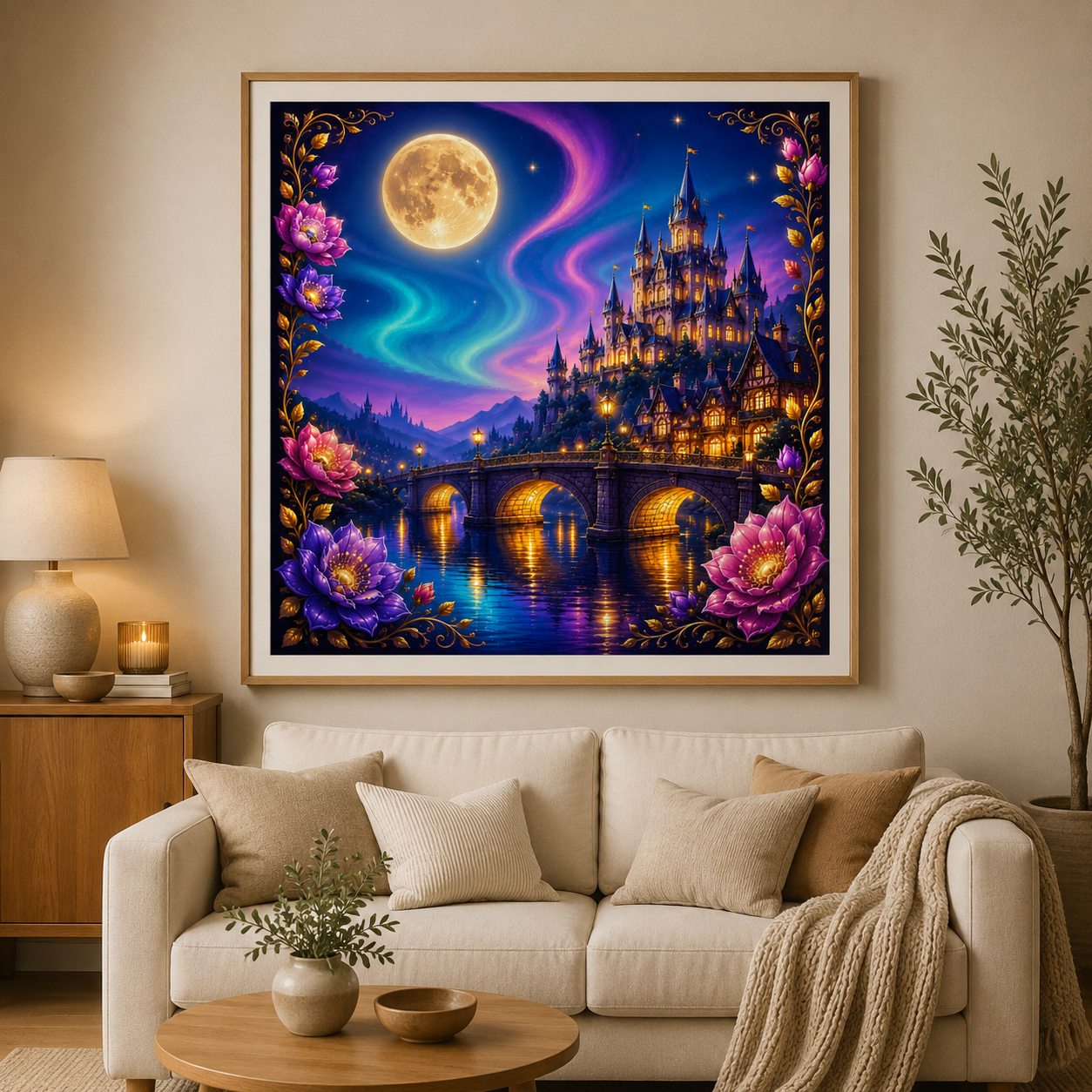 Die Stadt der tausend Lichter - Diamond Painting Kit - Artwork by SK Moments
