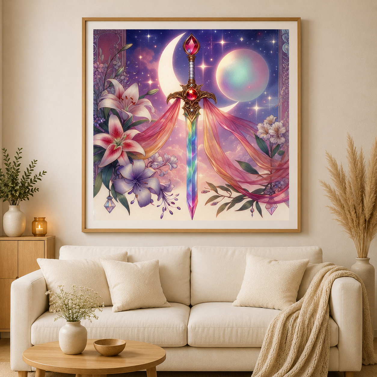 Mondblütenklinge - Diamond Painting Kit - Artwork by saroux_draw