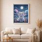 Sternenpfote im Mondschein - Diamond Painting Kit - Artwork by tiki_DIAMONDS.ai 50x75 cm (eckige Steine)