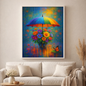 Magischer Regenschirm - Diamond Painting Kit - AI Artwork by SK Moments 50x65cm (eckige Steine)
