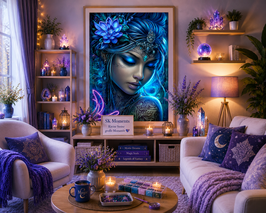 Saphirseele  - Diamond Painting Kit | 60*90 cm | 120 DMC-Farben | Artwork by Anny_Ai