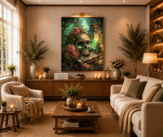 Flora Mortis  - Diamond Painting Kit | 60*75 cm | 120 DMC-Farben | Artwork by Anny_Ai