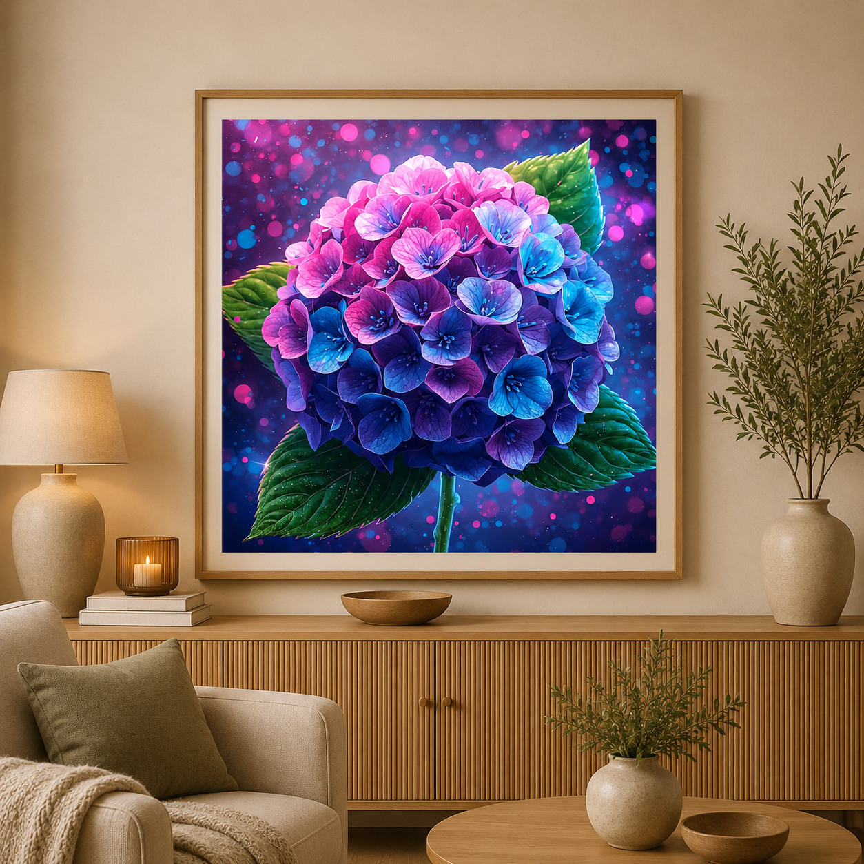 Hortensien Träume - Diamond Painting Kit - Artwork by Tina Diamonds