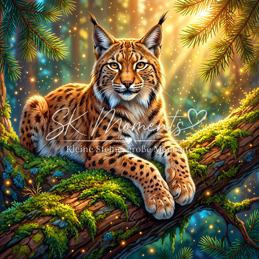 Der Wächter des magischen Waldes – Diamond Painting 70 × 70 cm