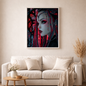 Rubinseele mit 100 Farben - Diamond Painting Kit -  Artwork by shiny_unicorn.ai 80x80cm (eckige Steine)