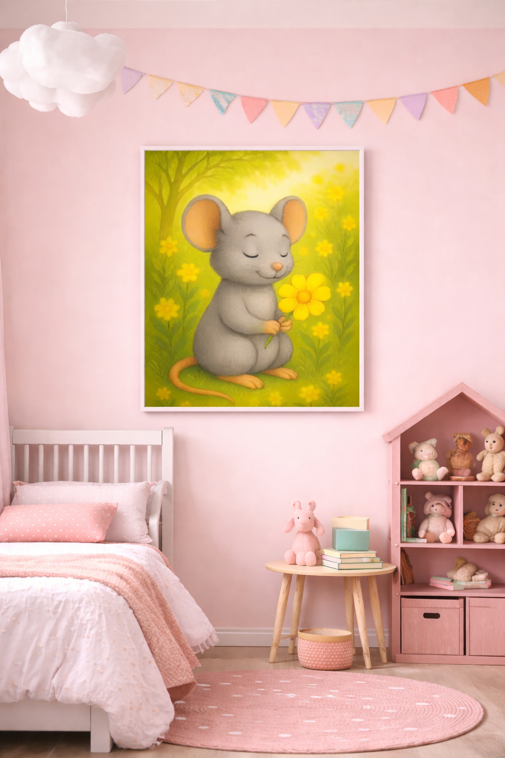 Milas Jahreszeitenzauber Frühlingsbild - Diamond Painting Kit - AI Artwork by SK Moments 60x80cm (eckige Steine)