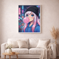 Neon-Nacht-Vibes - Diamond Painting Kit - AI Artwork by SK Moments 70x70cm (eckige Steine)