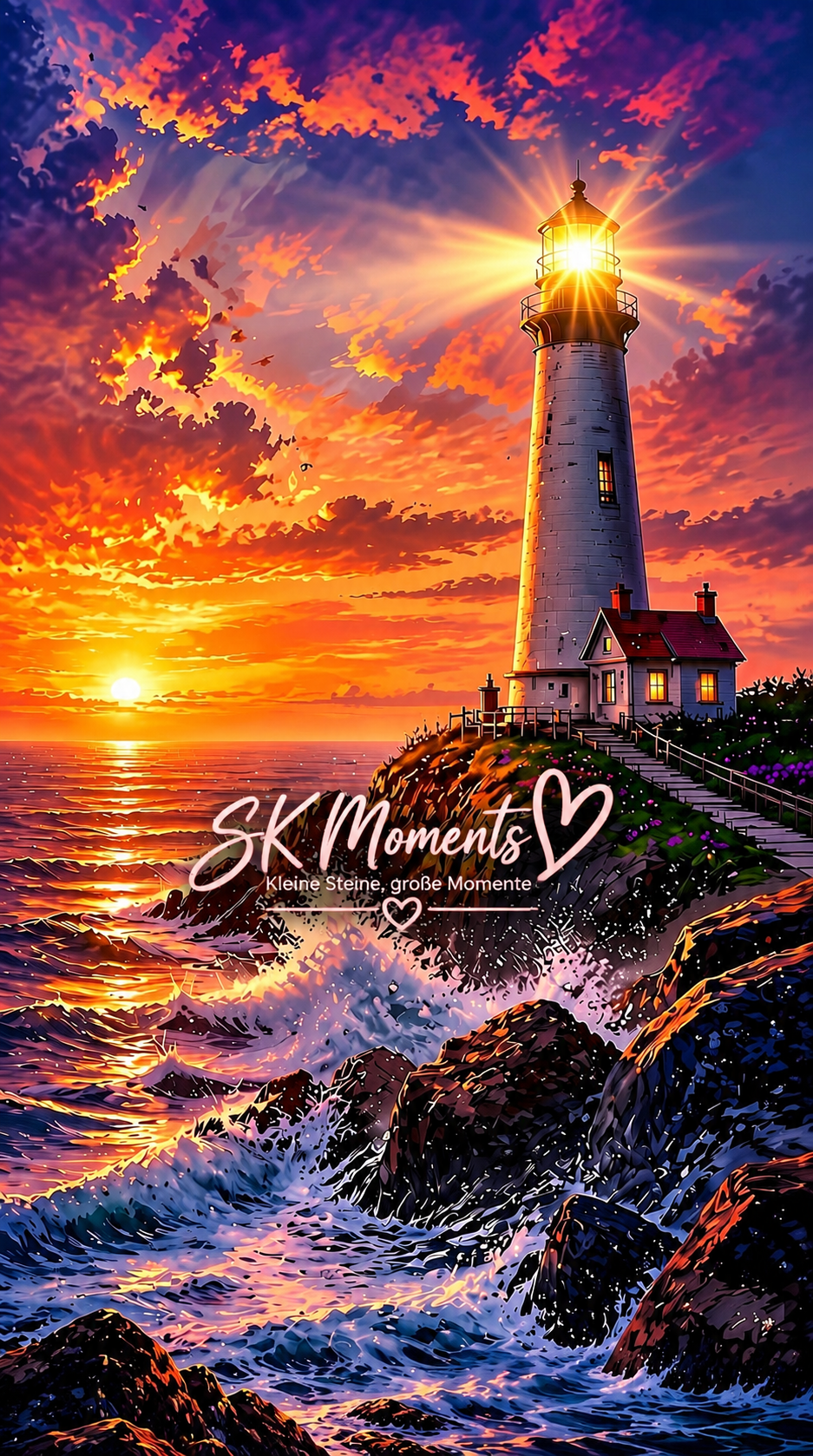 Das Licht am Horizont – Diamond Painting 60 × 105 cm