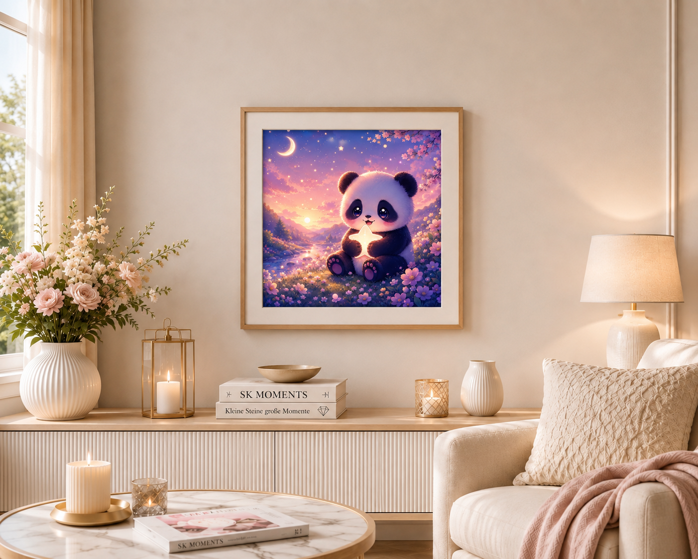Kleiner Sternenpanda - Diamond Painting Kit - Artwork by tiki_DIAMONDS.ai