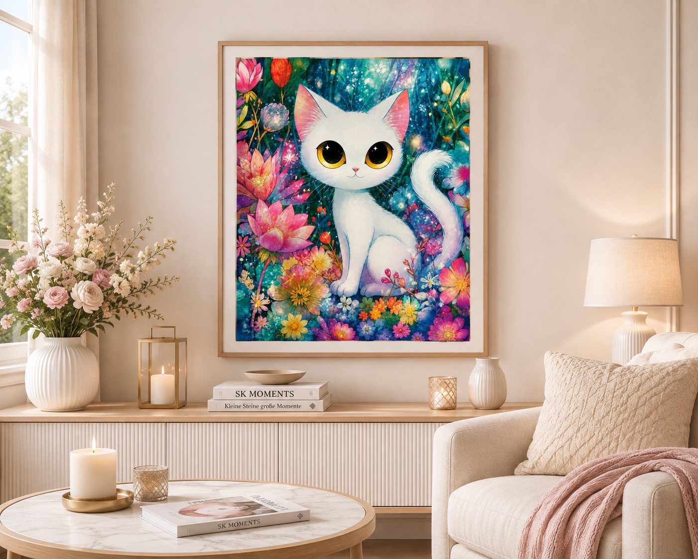 Sternenkatze Lumi - Diamond Painting Kit - Artwork by shiny_unicorn.ai