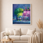 Brokkoli im Abendlicht - Diamond Painting Kit -  Artwork by shiny_unicorn.ai 60x60cm (eckige Steine)