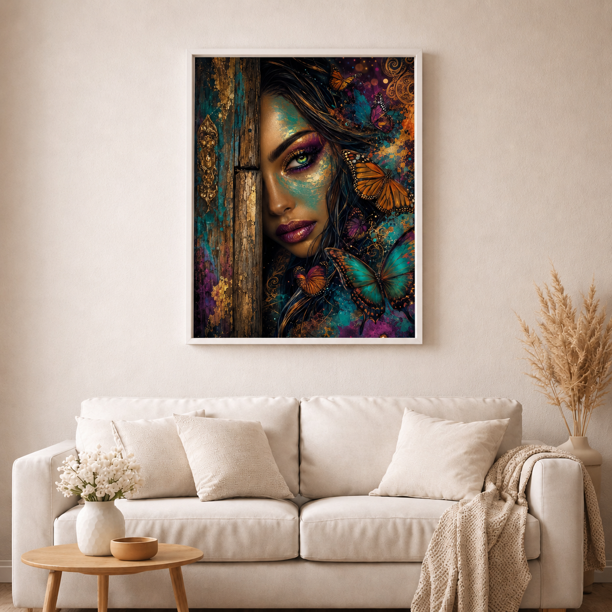Verborgene Magie mit 100 Farben - Diamond Painting Kit - AI Artwork by SK Moments 70x95cm (eckige Steine)