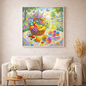 Frühlingszauber am Bachlauf - Diamond Painting Kit - AI Artwork by SK Moments 60x60cm (eckige Steine)