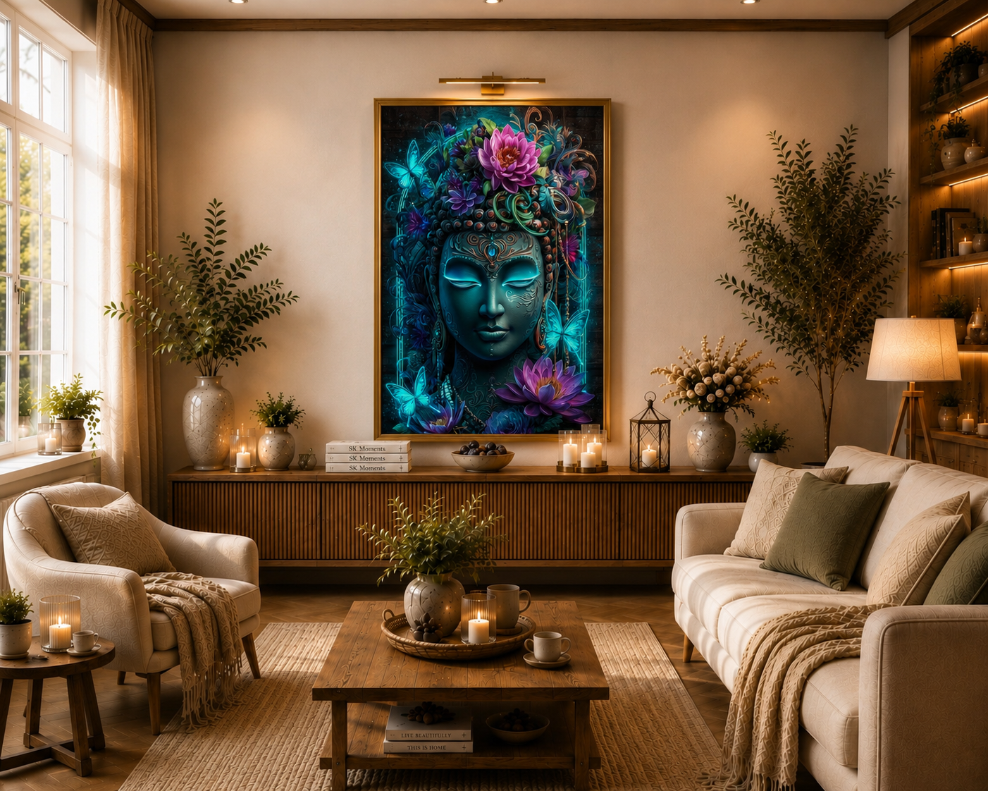 Lotusseele - Diamond Painting Kit | 60*90 cm | 180 DMC-Farben | Artwork by Anny_Ai
