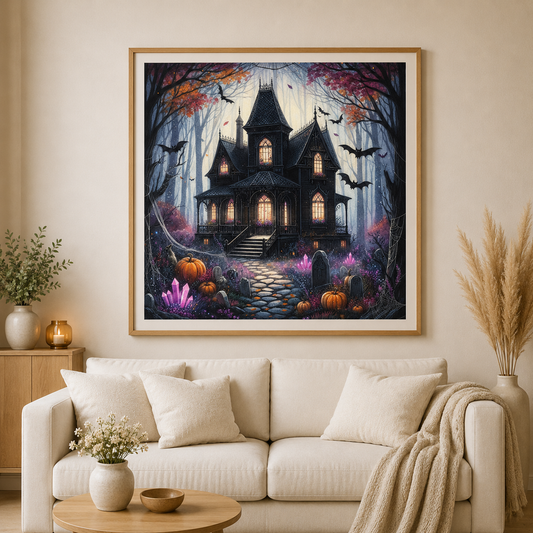Villa der Schatten -  Diamond Painting Kit - Artwork by saroux_draw