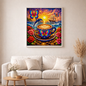 Sonnenzauber - Diamond Painting Kit - AI Artwork by  SK Moments 70x70cm (eckige Steine)