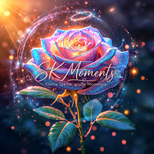 Rose des Lichts – Diamond Painting 60 × 60 cm