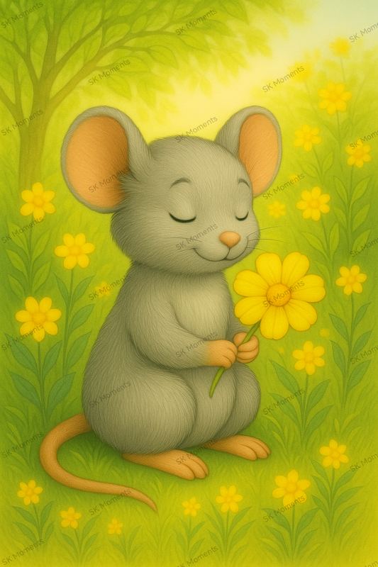 Milas Jahreszeitenzauber Frühlingsbild (60x80 cm, eckige Harzsteine)